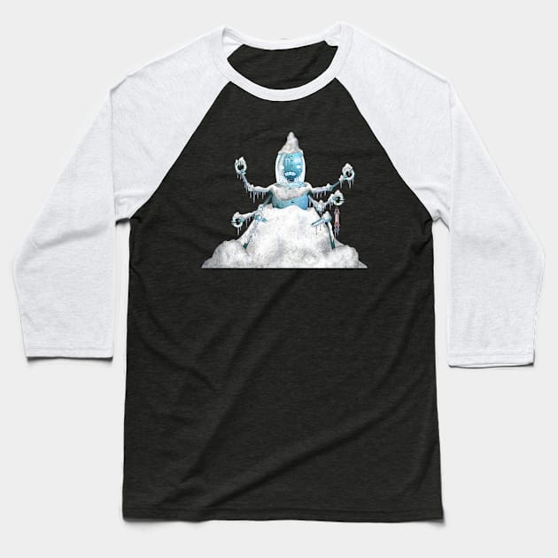 FreezeBot (solo) Baseball T-Shirt by Winterbourne Workshop